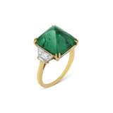 VAN CLEEF & ARPELS EMERALD AND DIAMOND RING - фото 1