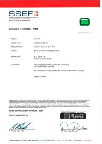 IMPORTANT LATE 19TH CENTURY EMERALD AND DIAMOND BROOCH - photo 4 IMPORTANT LATE 19TH CENTURY EMERALD AND DIAMOND BROOCH - photo 4