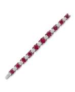 Браслеты. IMPORTANT CARTIER ART DECO RUBY AND DIAMOND BRACELET