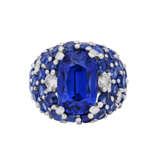 JEAN SCHLUMBERGER SAPPHIRE AND DIAMOND RING - photo 2