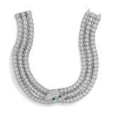 BULGARI DIAMOND AND EMERALD `SERPENTI TUBOLARE` NECKLACE - photo 1