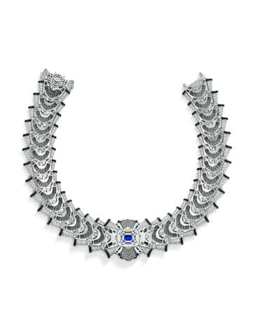 BULGARI SAPPHIRE, ONYX AND DIAMOND `LE MAGNIFIQUE` CHOKER - photo 3