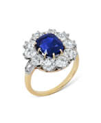 Античный период. EARLY 20TH CENTURY SAPPHIRE AND DIAMOND RING Античный период. EARLY 20TH CENTURY SAPPHIRE AND DIAMOND RING