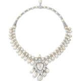 BHAGAT NATURAL PEARL AND DIAMOND NECKLACE - photo 1