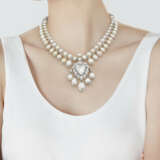 BHAGAT NATURAL PEARL AND DIAMOND NECKLACE - photo 2