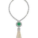 CARTIER EMERALD, SEED PEARL AND DIAMOND NECKLACE - photo 1