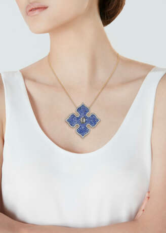 JAR COLOURED DIAMOND, SAPPHIRE AND DIAMOND NECKLACE - фото 2 JAR COLOURED DIAMOND, SAPPHIRE AND DIAMOND NECKLACE - фото 2