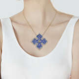 JAR COLOURED DIAMOND, SAPPHIRE AND DIAMOND NECKLACE - фото 2