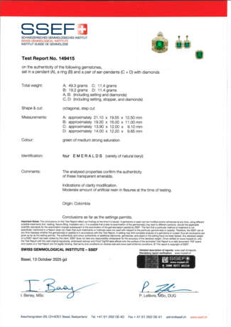 SUITE OF EMERALD AND DIAMOND JEWELLERY - photo 4 SUITE OF EMERALD AND DIAMOND JEWELLERY - photo 4