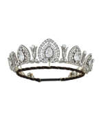 Украшения для волос. ANTIQUE DIAMOND AND COLOURLESS GEM TIARA/NECKLACE