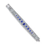 EXCEPTIONAL CARTIER ART DECO SAPPHIRE AND DIAMOND BRACELET - фото 3