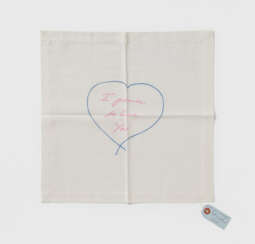 Tracey Emin. I promise to love you - Napkin