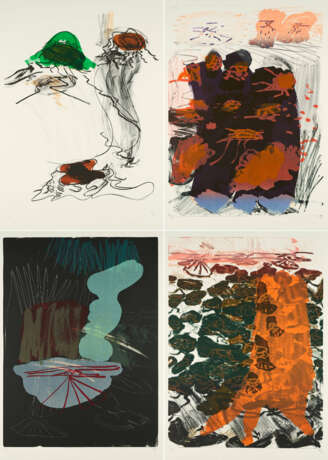 Per Kirkeby. Mixed Lot of 4 Prints - Foto 1