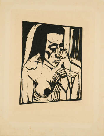 Erich Heckel. Frau mit Kerze - Foto 1 Erich Heckel. Frau mit Kerze - Foto 1