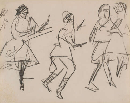 Ernst Ludwig Kirchner. Weiblicher Akt II - Foto 1 Ernst Ludwig Kirchner. Weiblicher Akt II - Foto 1