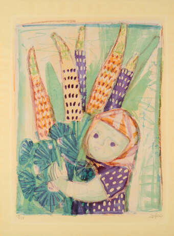 Otto Dix. Mädchen mit Katze II (Kopf schräg) - photo 1