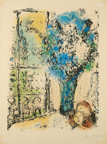 Marc Chagall. Salomons Traum (Aus: La Bible) - Foto 1
