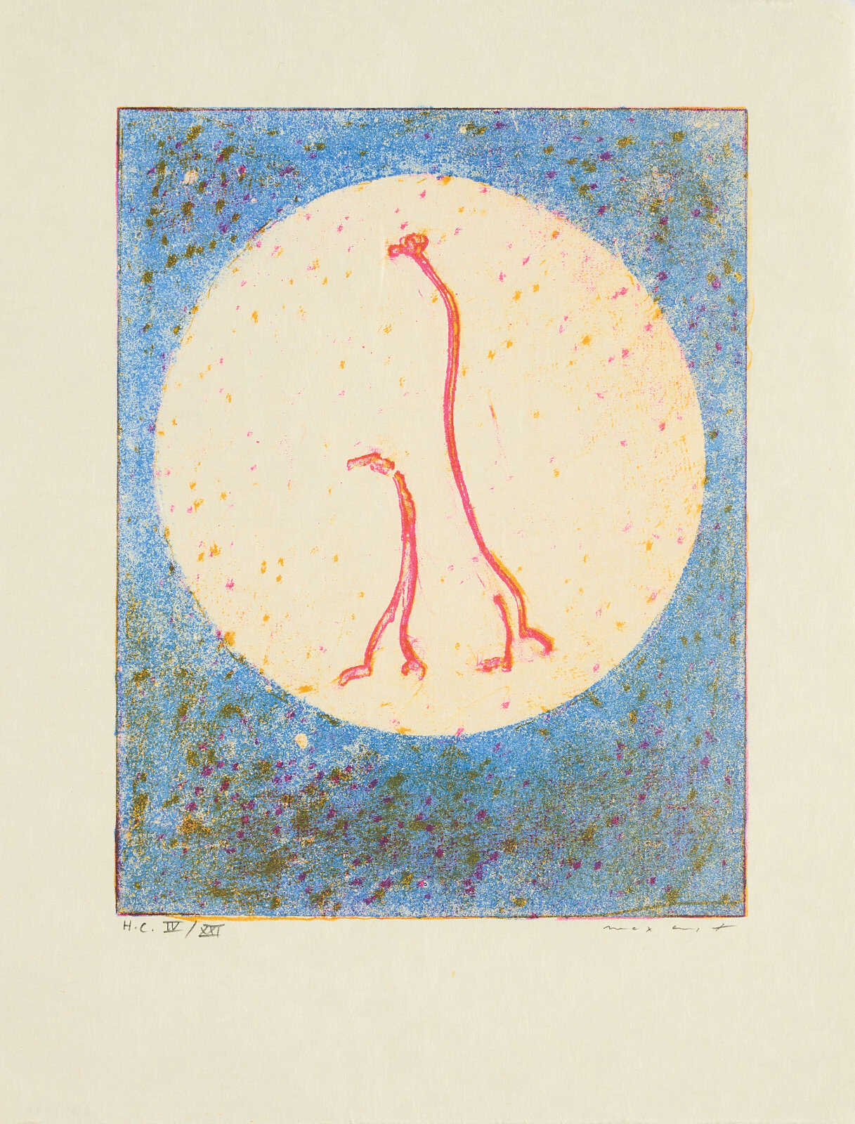 Max Ernst. Komposition mit Roter Linie Max Ernst. Komposition mit Roter Linie