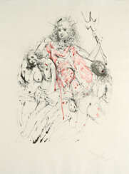 Salvador Dalí. Erste Illustration zu Kapitel 1 (Aus: Kasimir Edschmid: Die Fürstin)