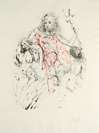 Salvador Dalí. Erste Illustration zu Kapitel 1 (Aus: Kasimir Edschmid: Die Fürstin) - photo 1 Salvador Dalí. Erste Illustration zu Kapitel 1 (Aus: Kasimir Edschmid: Die Fürstin) - photo 1