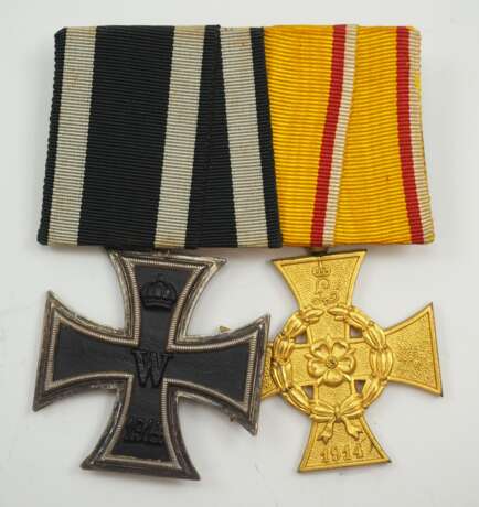 Lippe-Detmold: Ordenschnalle eines Weltkriegs-Kämpfers. - photo 1