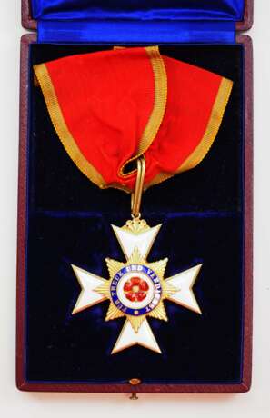 Lippe-Detmold: Fürstlich Lippischer Hausorden, 2. Modell (1890-1924), Ehrenkreuz, 2. Klasse im Etui. - photo 1 Lippe-Detmold: Fürstlich Lippischer Hausorden, 2. Modell (1890-1924), Ehrenkreuz, 2. Klasse im Etui. - photo 1