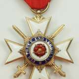 Lippe-Detmold: Fürstlich Lippischer Hausorden, 2. Modell (1890-1924), Ehrenkreuz 3. Klasse mit Schwertern. - photo 1