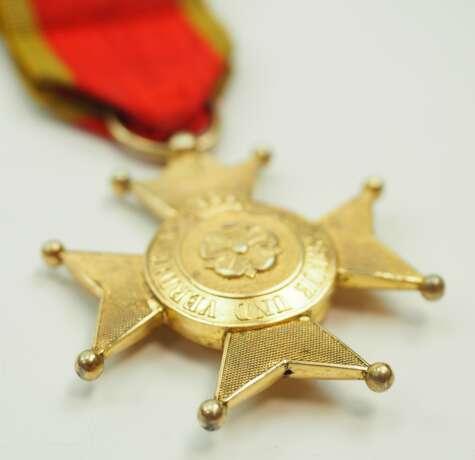 Lippe-Detmold: Fürstlich Lippischer Hausorden, Goldenes Verdienstkreuz, im Etui. - photo 5 Lippe-Detmold: Fürstlich Lippischer Hausorden, Goldenes Verdienstkreuz, im Etui. - photo 5