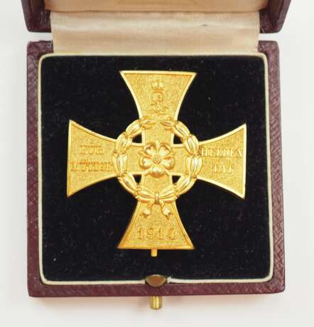 Lippe-Detmold: Kriegsehrenkreuz für heldenmütige Tat, im Etui. - photo 2 Lippe-Detmold: Kriegsehrenkreuz für heldenmütige Tat, im Etui. - photo 2