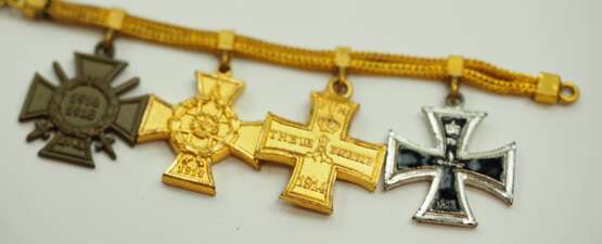 Schaumburg-Lippe: Miniaturenkettchen mit 4 Auszeichnungen. - фото 2 Schaumburg-Lippe: Miniaturenkettchen mit 4 Auszeichnungen. - фото 2