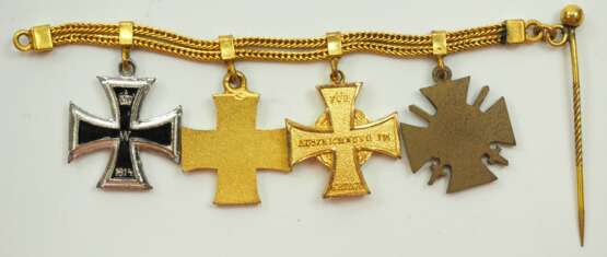 Schaumburg-Lippe: Miniaturenkettchen mit 4 Auszeichnungen. - фото 3 Schaumburg-Lippe: Miniaturenkettchen mit 4 Auszeichnungen. - фото 3