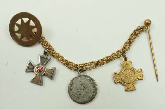 Preussen: Miniaturenkette mit 3 Dekorationen. - photo 1