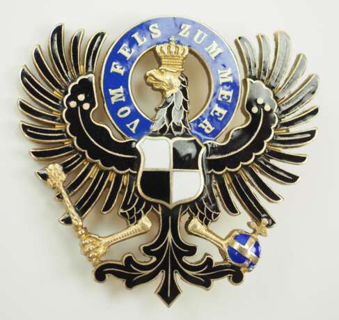 Preussen: Königlicher Hausorden von Hohenzollern, Steckdekoration, im Etui. - photo 2 Preussen: Königlicher Hausorden von Hohenzollern, Steckdekoration, im Etui. - photo 2