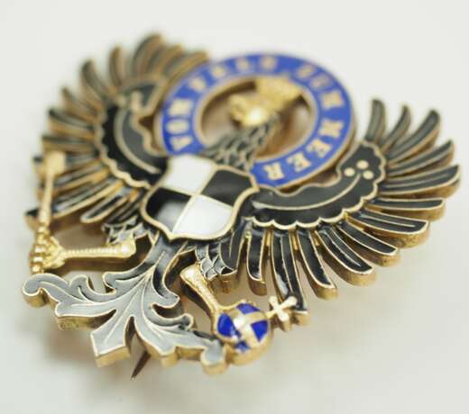 Preussen: Königlicher Hausorden von Hohenzollern, Steckdekoration, im Etui. - photo 3 Preussen: Königlicher Hausorden von Hohenzollern, Steckdekoration, im Etui. - photo 3