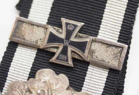 Preussen: Eisernes Kreuz, 1870, 2. Klasse mit Eichenbruch "25" und Wiederholunggspange 1914, dazu Miniatur. - photo 5
