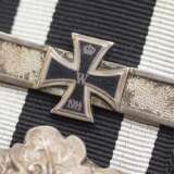 Preussen: Eisernes Kreuz, 1870, 2. Klasse mit Eichenbruch "25" und Wiederholunggspange 1914, dazu Miniatur. - photo 5