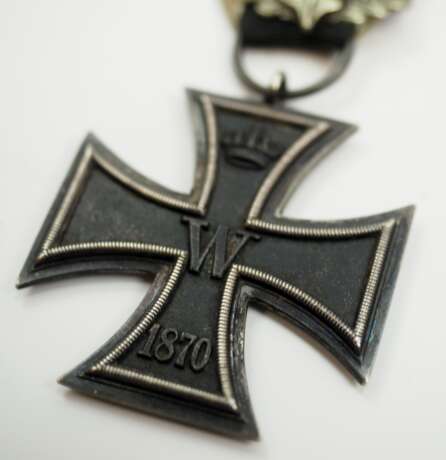 Preussen: Eisernes Kreuz, 1870, 2. Klasse, mit Eichenbruch "25" - am Kämpferband. - фото 2