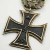 Preussen: Eisernes Kreuz, 1870, 2. Klasse, mit Eichenbruch "25" - am Nichtkämpferband. - фото 2
