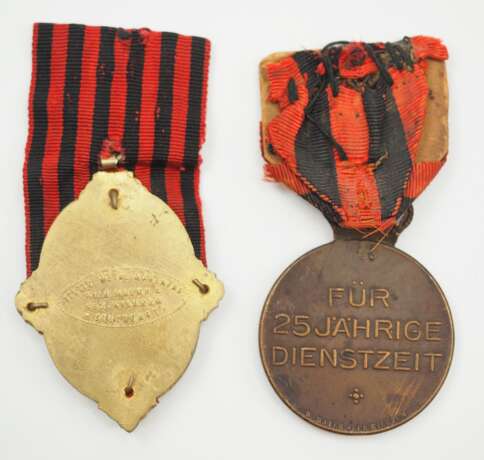 Württemberg: Feuerwehrdienstehrenzeichen, Modell 1886-1912 und 1913-1918. - фото 1