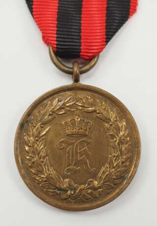 Württemberg: Kriegsdenkmünze, für den Krieg 1866, Chiffre K, in einem Feldzug. - фото 1