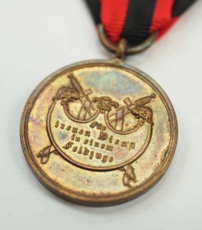 Württemberg: Kriegsdenkmünze, für den Krieg 1866, Chiffre K, in einem Feldzug. - фото 2