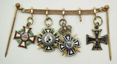 Familie von Werder: Major Hans Klaus von Werder, Adjutant des Prinzen Eitel-Friedrich von Preußen, Miniaturenkette.