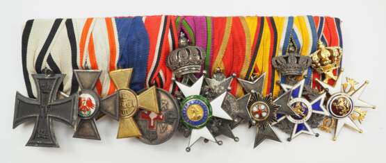 Familie von Werder: Große Ordenschnalle eines hochdekorierten Mediziners mit 9 Auszeichnungen. - photo 1 Familie von Werder: Große Ordenschnalle eines hochdekorierten Mediziners mit 9 Auszeichnungen. - photo 1