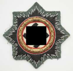 Deutsches Kreuz, in Gold - Stoffausführung.