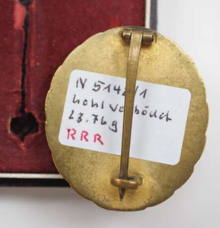 Verwundetenabzeichen, Legion Condor, Gold, im Etui. - photo 3 Verwundetenabzeichen, Legion Condor, Gold, im Etui. - photo 3