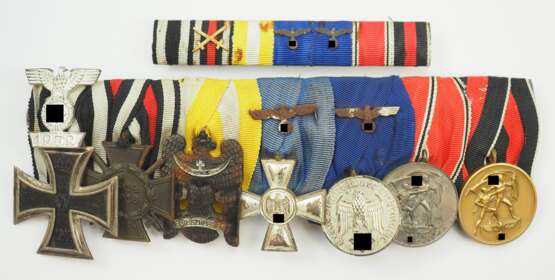 Große Ordenschnalle eines langedienten Soldaten mit 7 Auszeichnungen. - фото 1 Große Ordenschnalle eines langedienten Soldaten mit 7 Auszeichnungen. - фото 1