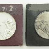 Medaille Preisrichten, 1933, 2. Preis, 16. Infanterie-Regiment, 12. (M.G.) Kompanie, im Etui. - фото 1