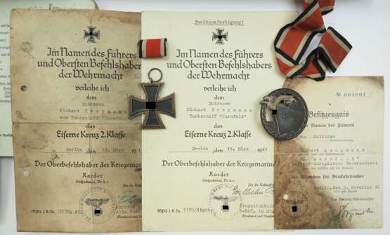 Nachlass eines Matrosen des Tankschiff "Eurofeld" der Deutsch-Europäischen Tankreederei - 2 x versenkt und überlebt. - фото 2 Nachlass eines Matrosen des Tankschiff "Eurofeld" der Deutsch-Europäischen Tankreederei - 2 x versenkt und überlebt. - фото 2