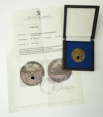Medaille "Feldluftgaukommando Westfrankreich", im Etui. - Foto 2 Medaille "Feldluftgaukommando Westfrankreich", im Etui. - Foto 2