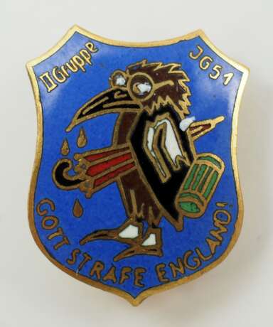 Staffelabzeichen des Jagdgeschwader 51 "JG 51 - Mölders". - Foto 1